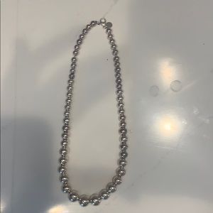 Authentic Tiffany & Co silver ball necklace